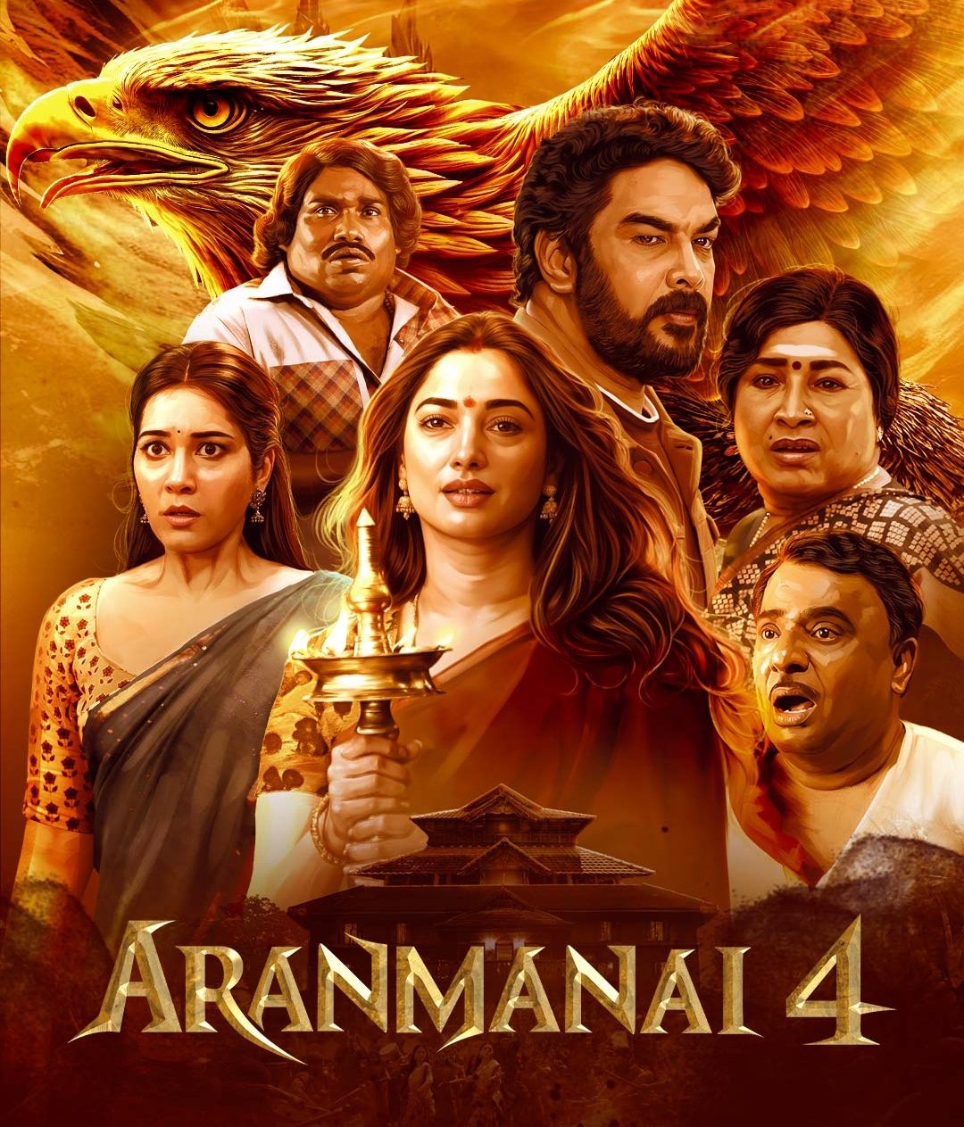 Aranmanai 4 2024 Hindi Tamil Dual Audio UnCut Movie HD ESub Movies4U.com