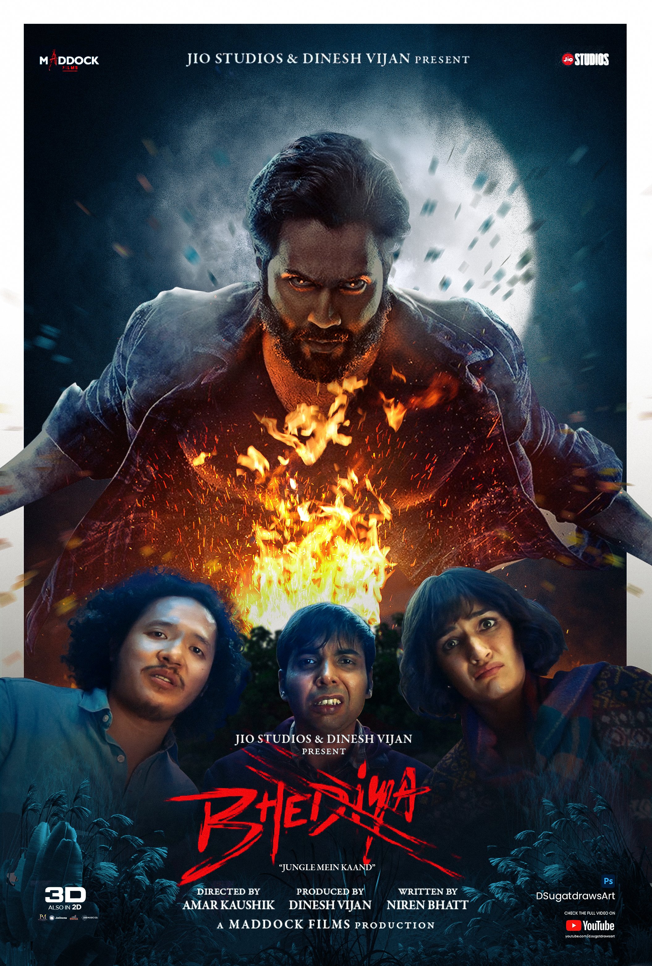 Bhediya 2022 Bollywood Hindi Full Movie PreDvD Movies4U.com