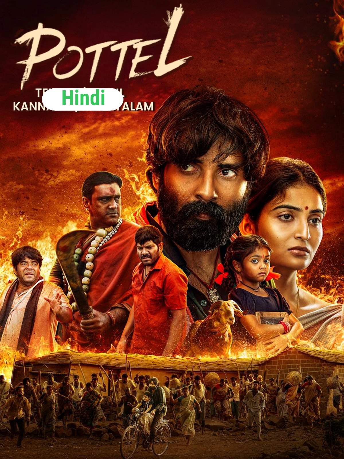 Pottel 2024 Hindi Telugu Dual Audio UnCut South Movie HD ESub Movies4U.com