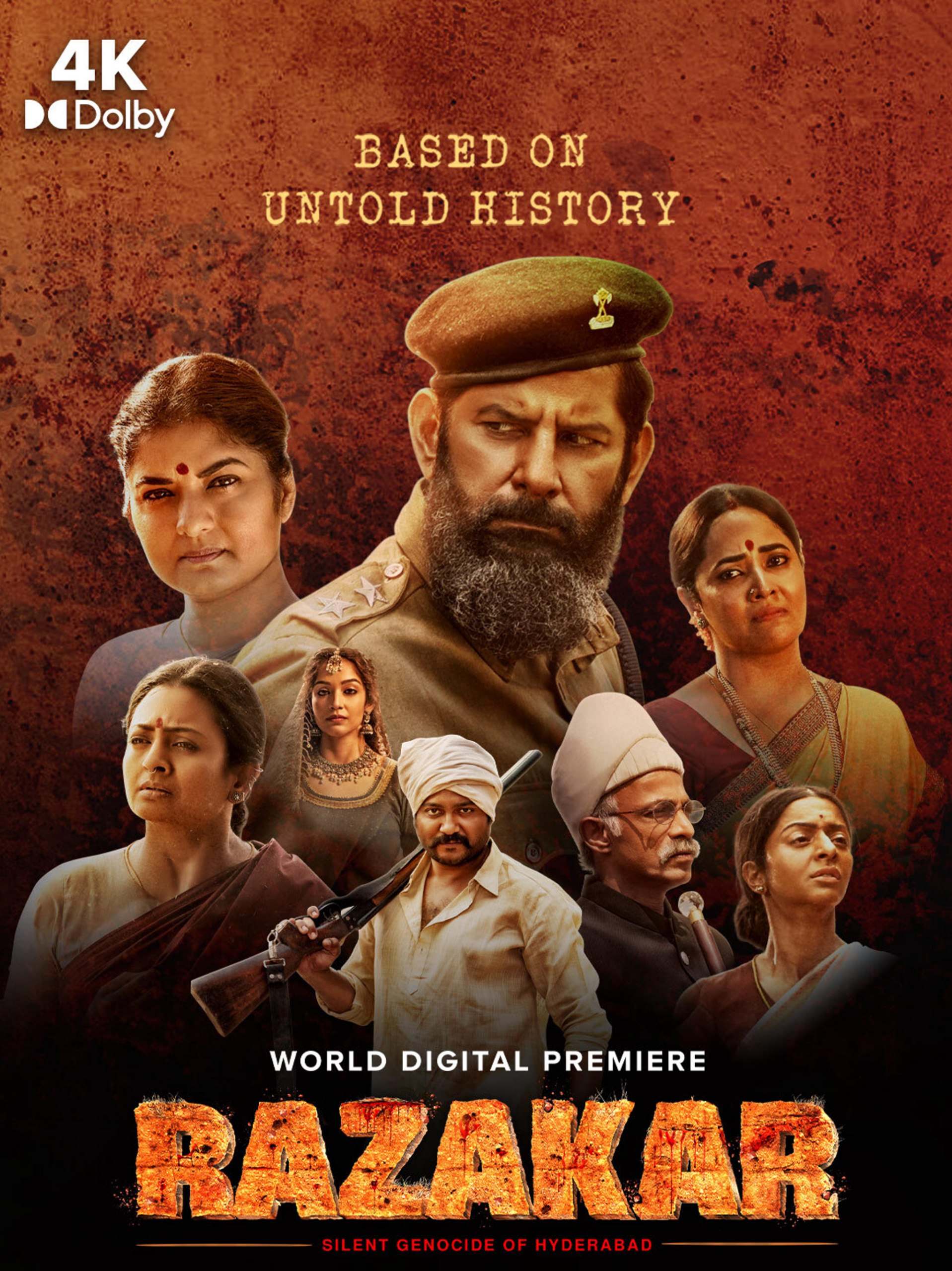 Razakar 2024 Hindi Telugu Dual Audio UnCut South Movie HD ESub Movies4U.com