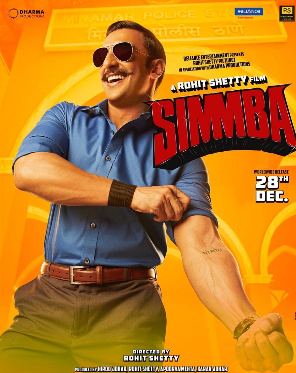 Simmba 2018 Bollywood Hindi Full Movie BluRay HD ESub Movies4U.com