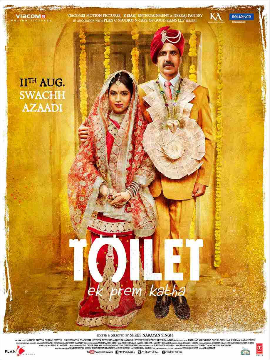 Toilet Ek Prem Katha 2017 Bollywood Hindi Full Movie HD BluRay Movies4U.com