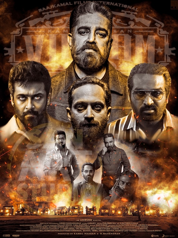 Vikram 2022 Hindi Tamil Dual Audio UnCut Movie HD ESub Movies4U.com