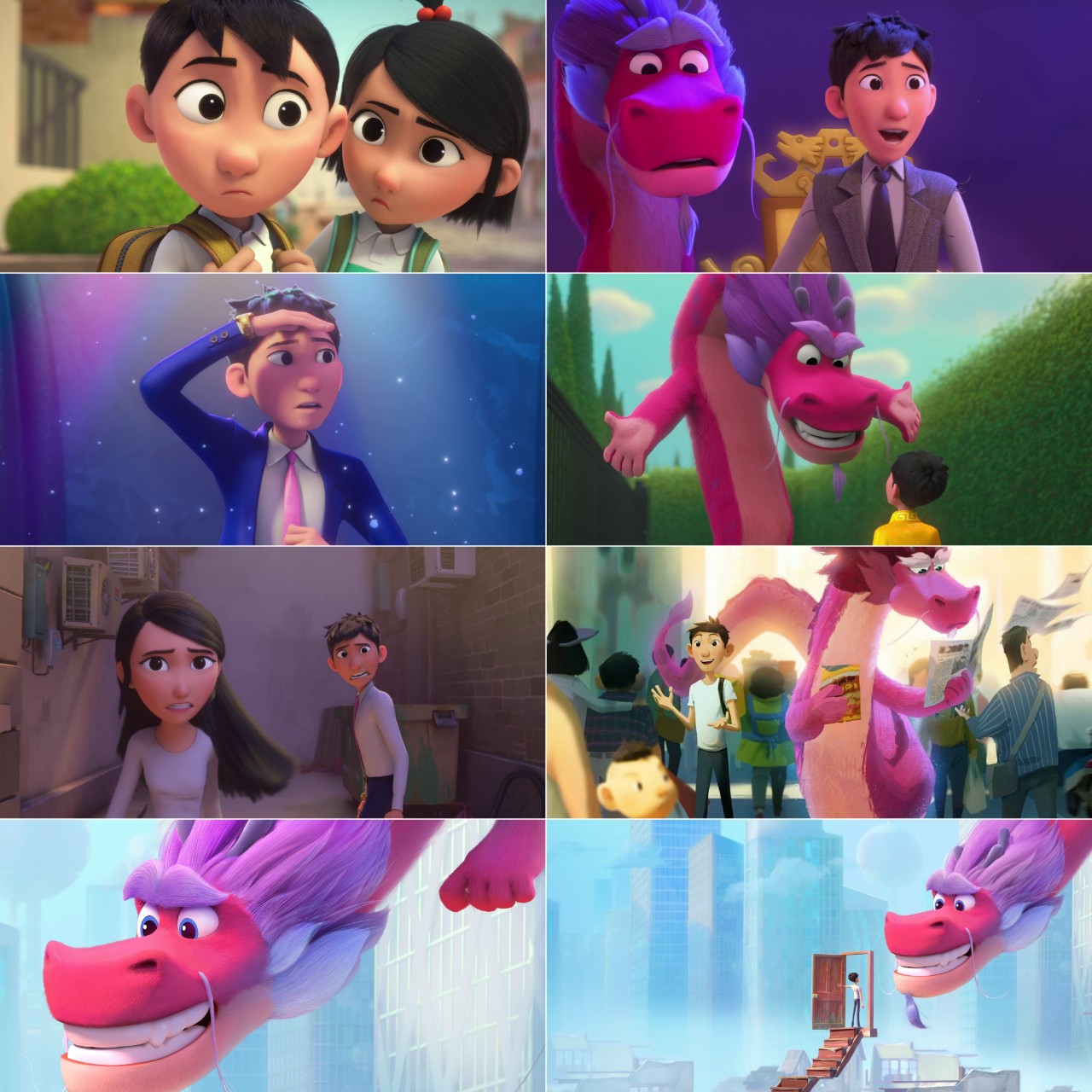 Wish Dragon 2021 Hindi English Dual Audio Animation Movie HD ESub Movies4U screenshot